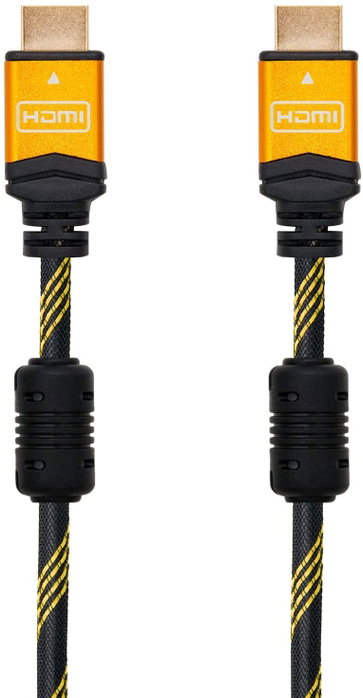 Nanocable Cable HDMI V2.0 4K 1,5 m Negro con recubrimiento de nylon Nanocable Cable HDMI V2.0 4K 1,5 m Negro con recubrimiento de nylon